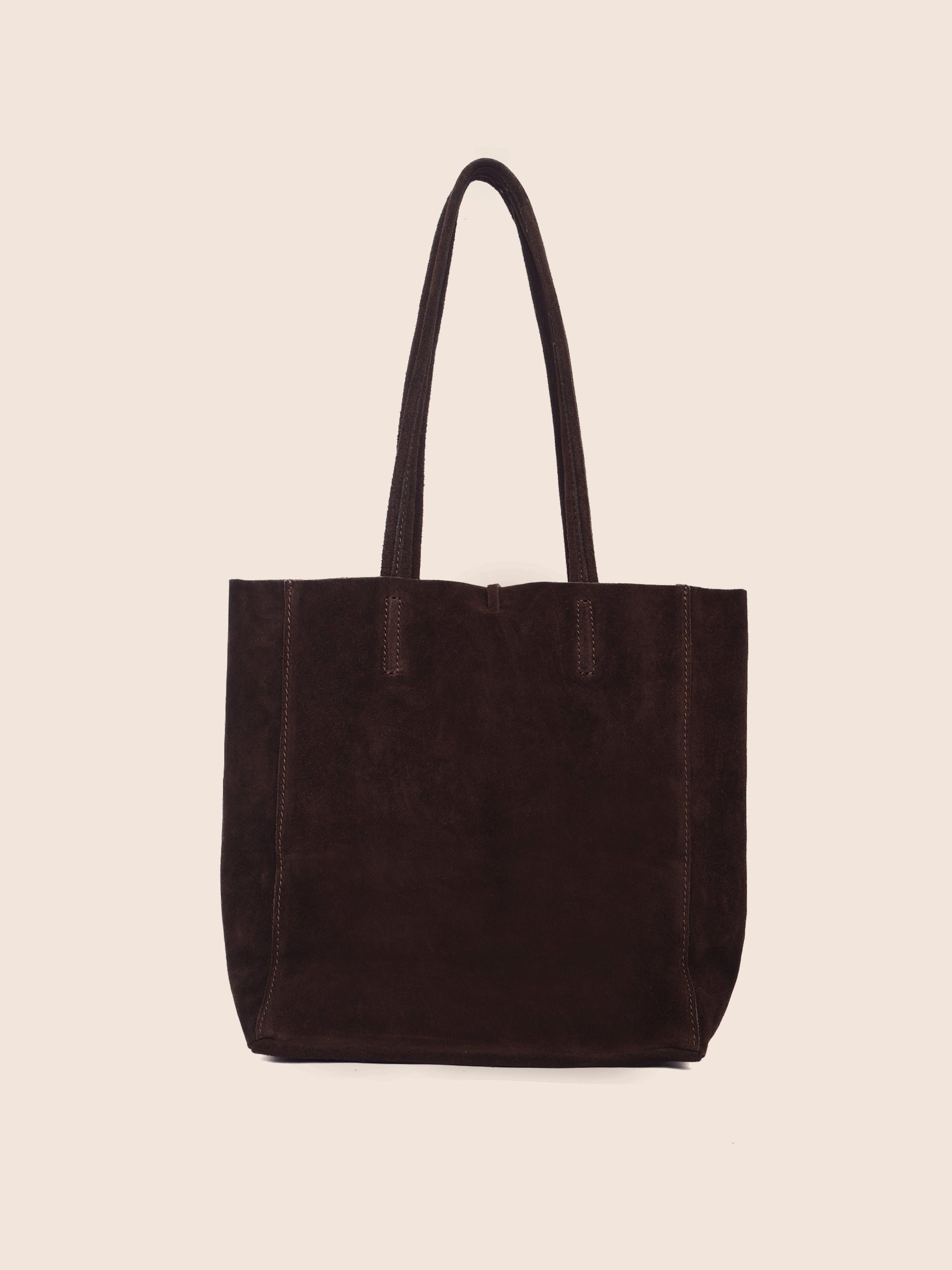 Carpi Brown Suede Tote Medium