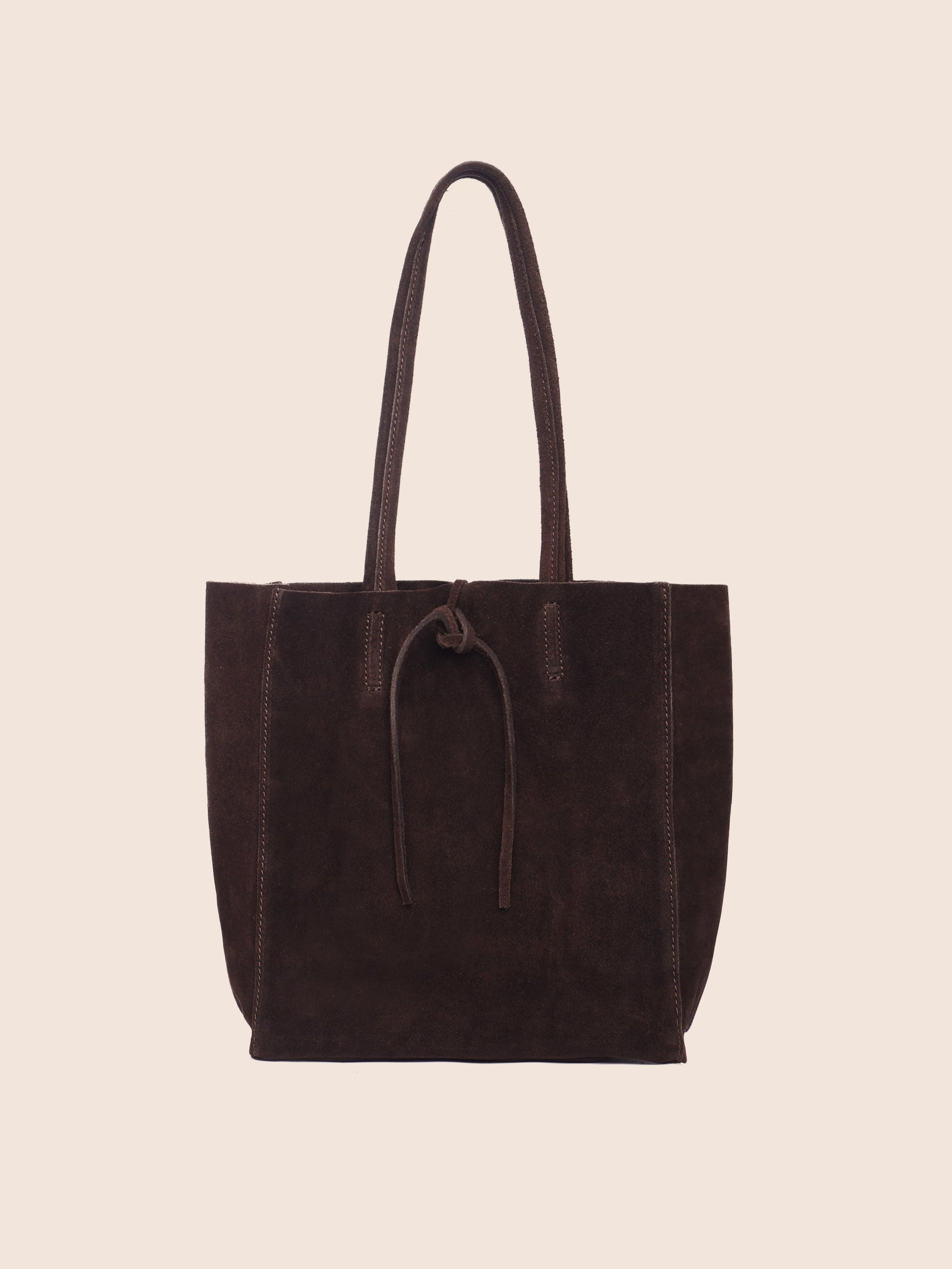 Carpi Brown Suede Tote Medium