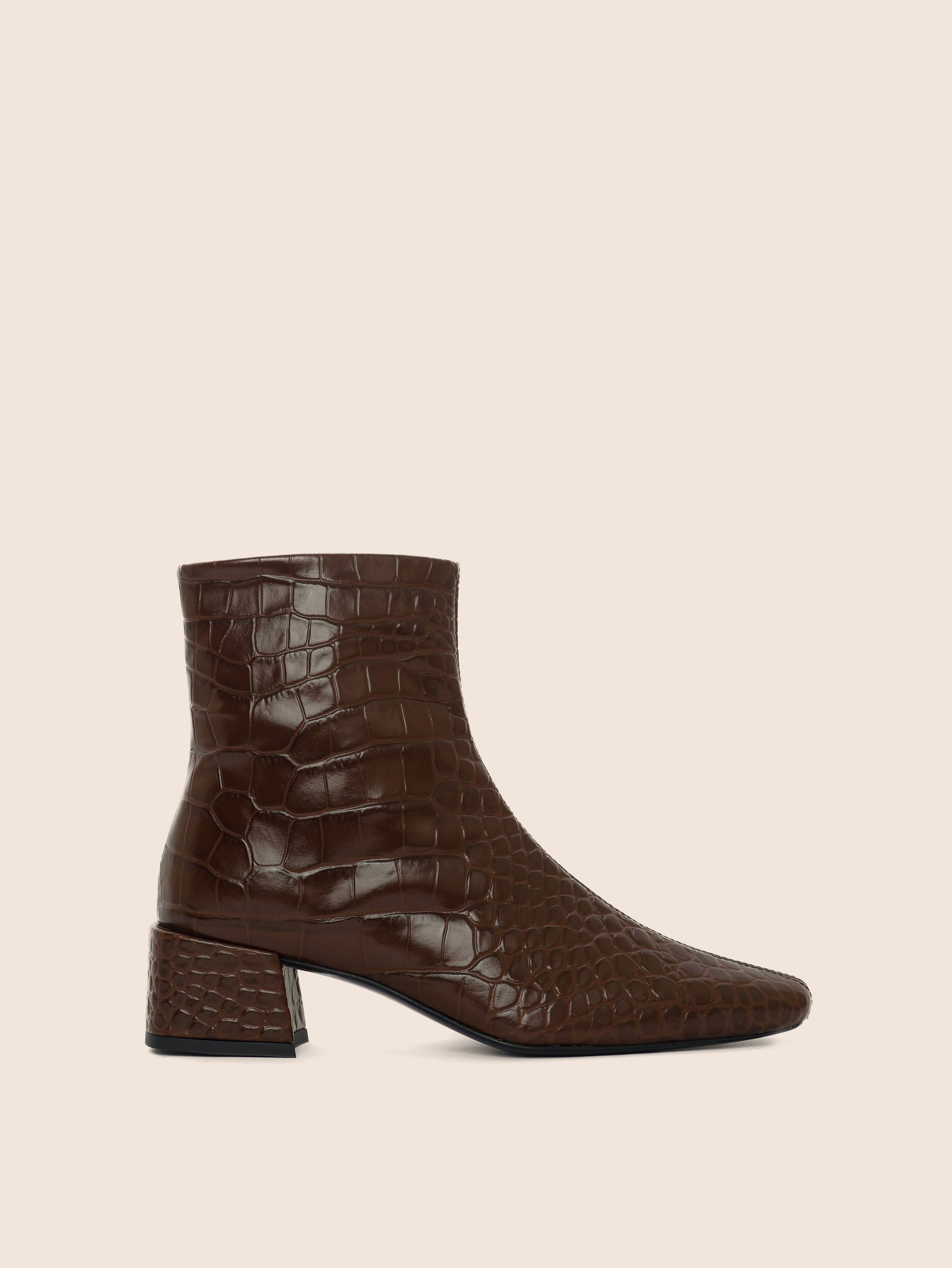 Lisboa Brown Croco Boot