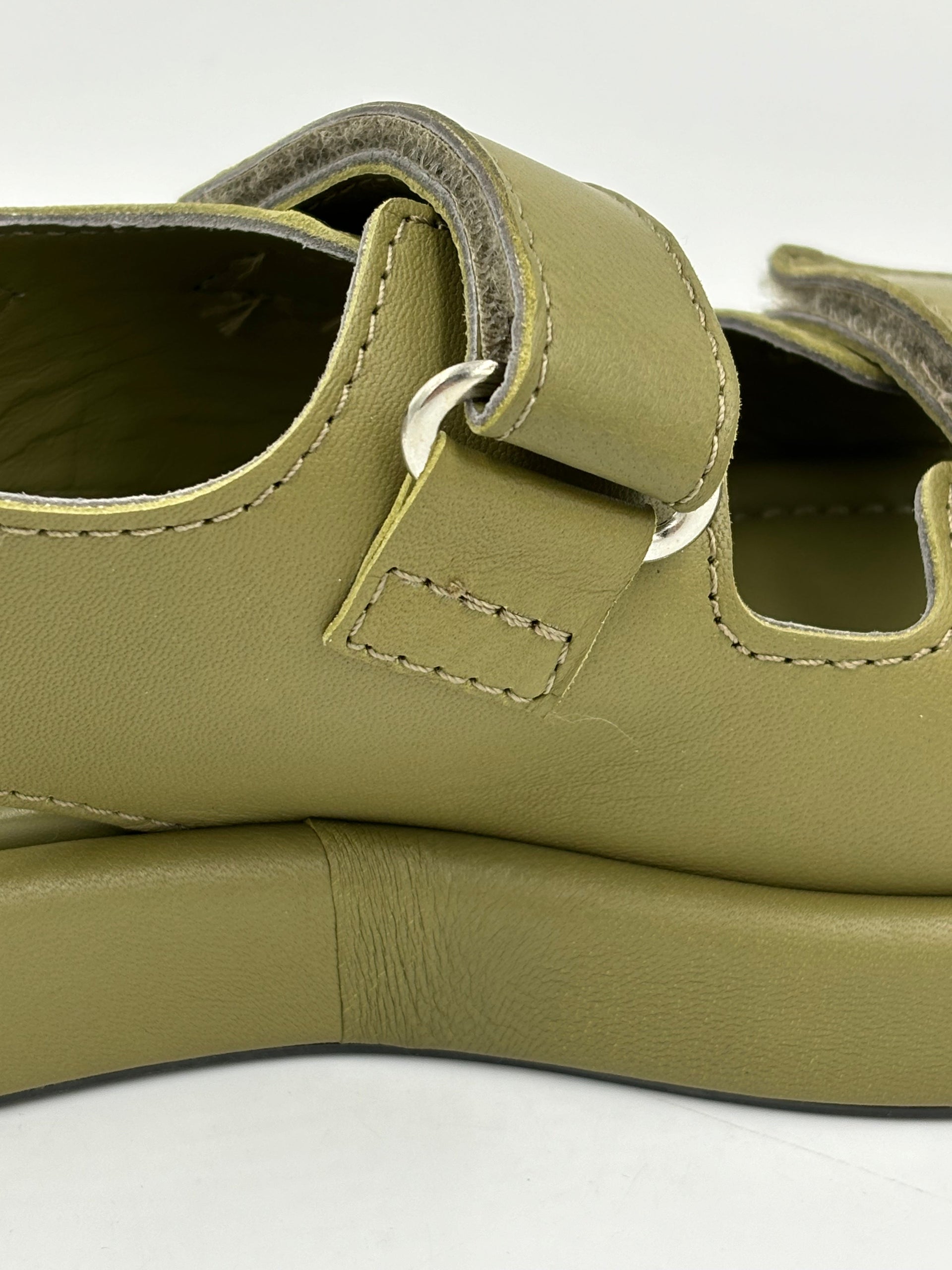 Imperfect Murcia Olive Sandal