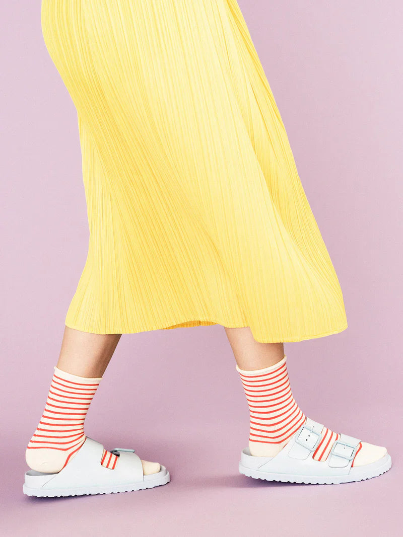 Nautical Stripe Crew Pink